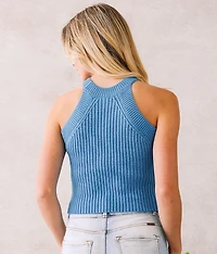 Cropped Sweater Tank Top