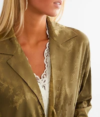 Floral Jacquard Blouse