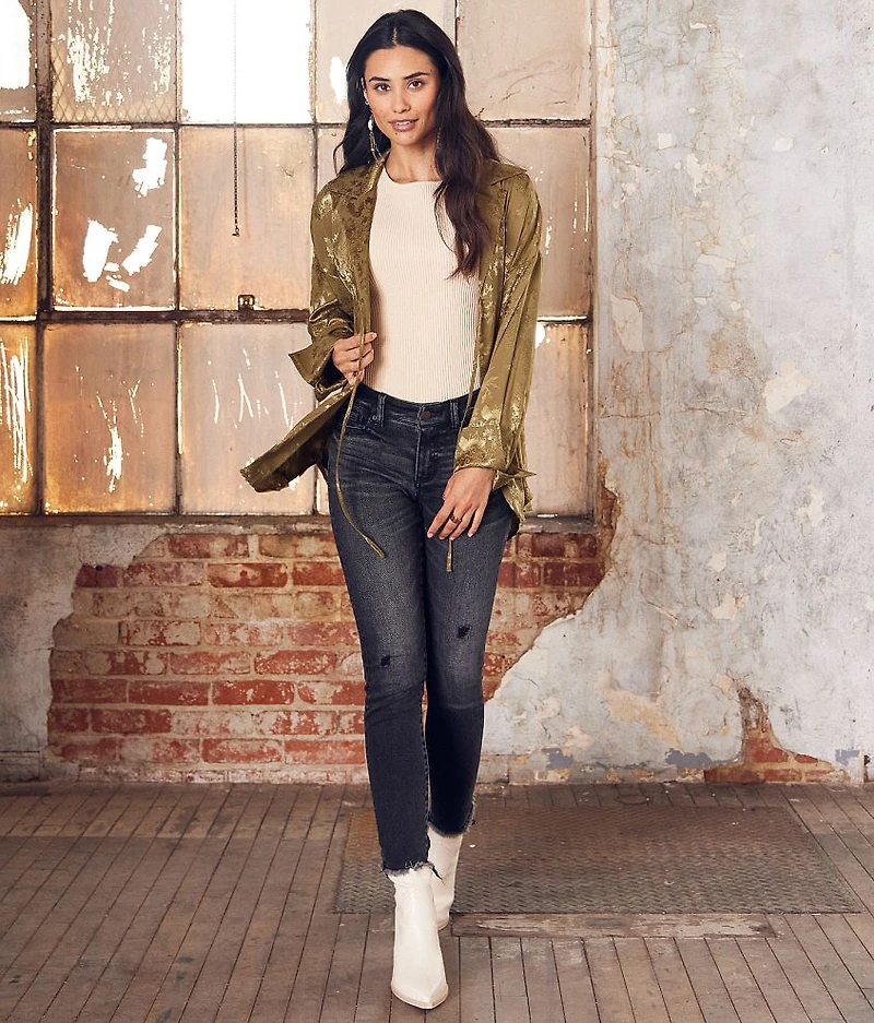 Floral Jacquard Blouse