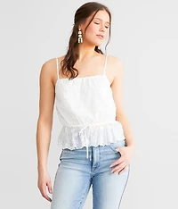 Embroidered Floral Tank Top
