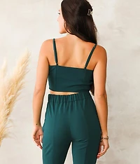 Corset Cropped Tank Top