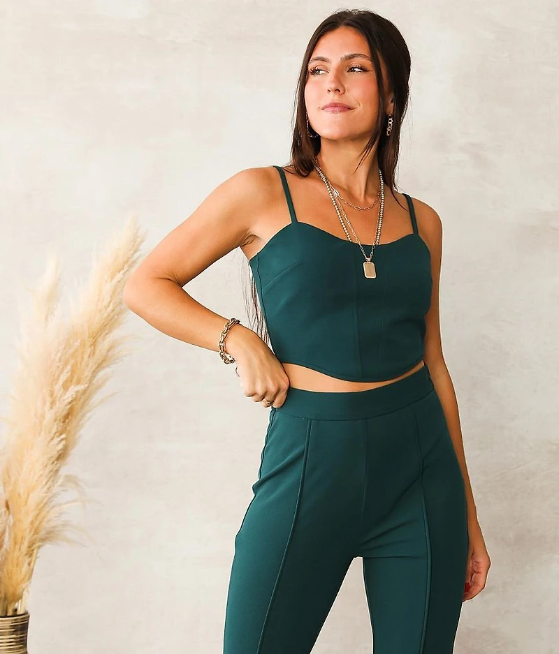 Corset Cropped Tank Top