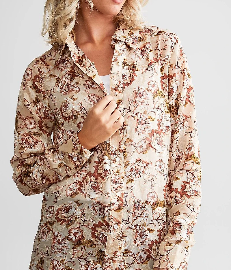 Floral Chiffon Blouse