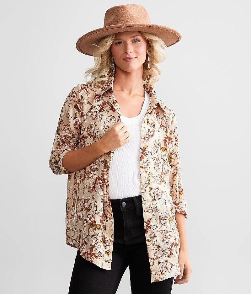 Floral Chiffon Blouse