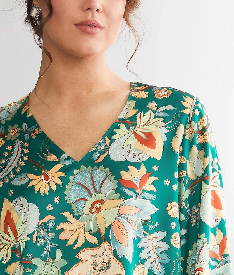 Floral Satin Top