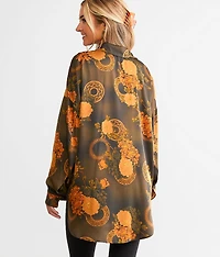 Floral Satin Blouse