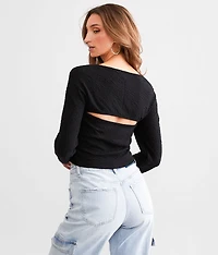 Hanky Hem Bolero Top