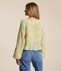 Textured Chiffon Top