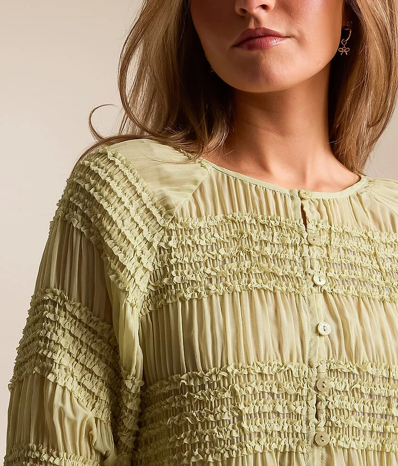 Textured Chiffon Top