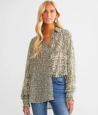 Floral Woven Chiffon Blouse