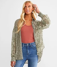Floral Woven Chiffon Blouse