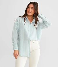 Striped Woven Blouse