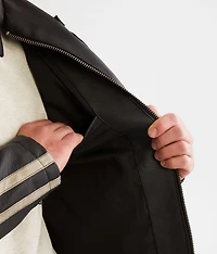 Silver Chief Faux Leather Jacket
