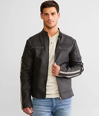 Silver Chief Faux Leather Jacket