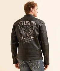 American Metal Faux Leather Jacket