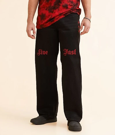 Wide Leg Live Fast Jean