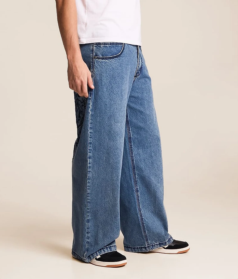 Tribal & Wings Extra Wide Leg Jean