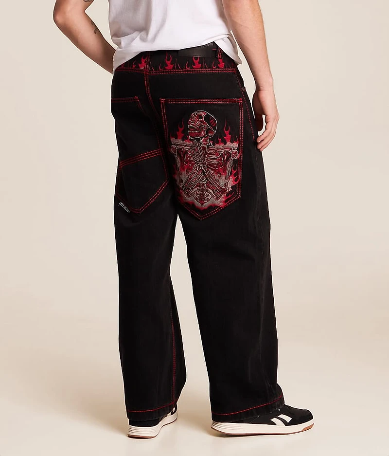 Flameful Faith Extra Wide Leg Jean