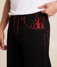 Flameful Faith Extra Wide Leg Jean