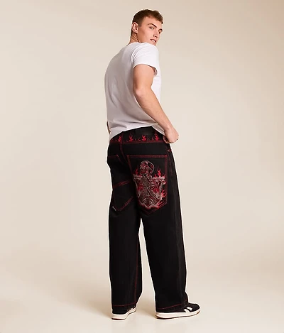 Flameful Faith Extra Wide Leg Jean