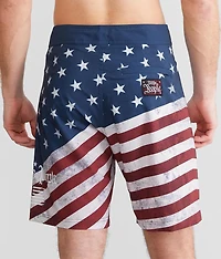 American Flag Stretch Boardshort