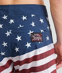 American Flag Stretch Boardshort