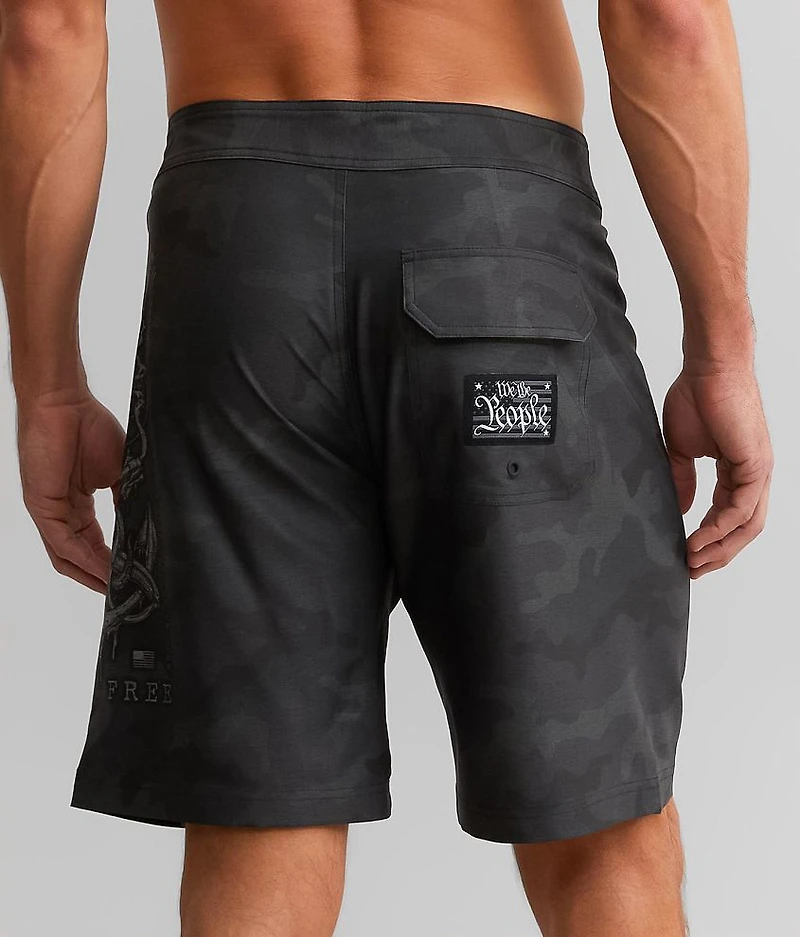 Skull Flag Stretch Boardshort