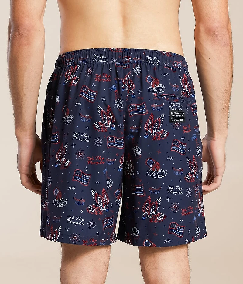True Blue Stretch Swim Trunks
