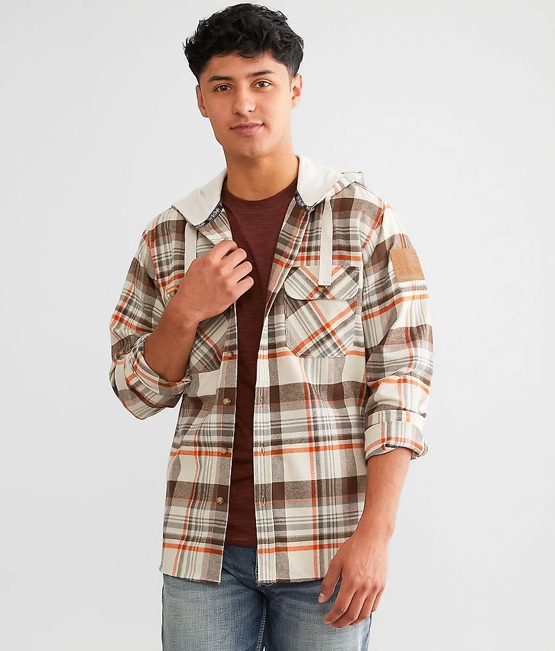 Cambrai Hooded Flannel Shirt