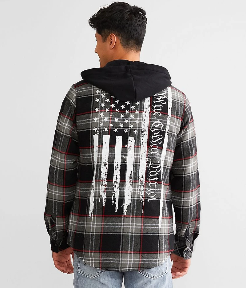 Passchendaele Hooded Flannel Shacket