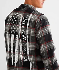 Passchendaele Hooded Flannel Shacket
