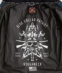Blue Collar Brave Land Hooded Flannel Shacket