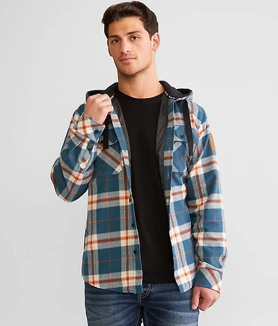 Blue Collar Brave Land Hooded Flannel Shacket