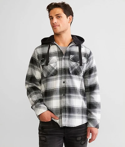 Defend Hooded Flannel Shacket