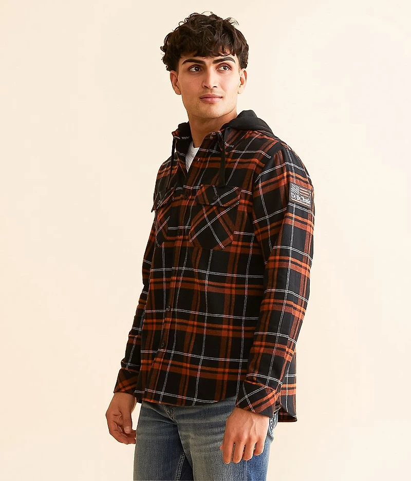Warfare Hooded Flannel Shirt