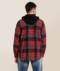 Attack Hooded Flannel Shirt