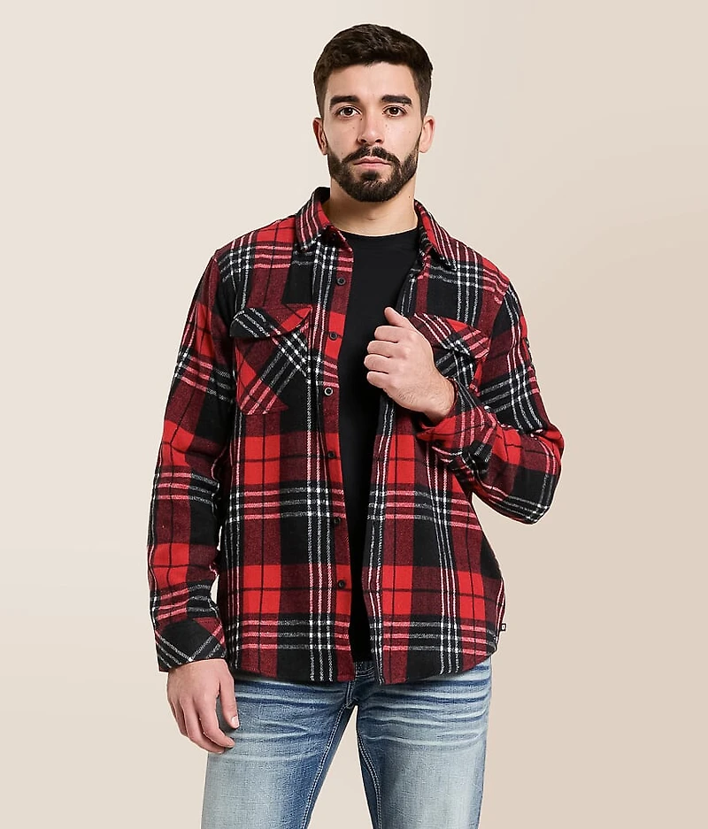 Attack Hooded Flannel Shirt
