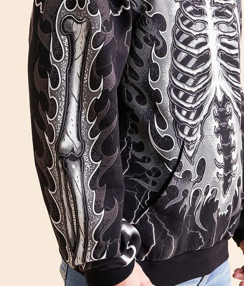 Melted Bone Hooded Sweatshirt