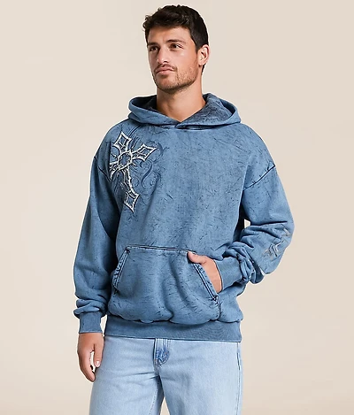 Affliction Spiked Overload Hooded Sweatshirt
