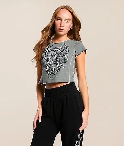 Affliction Widowmaker Baby Cropped T-Shirt