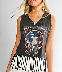 Desert Ride Fringe Tank Top