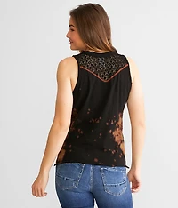 Blood Moon Fringe Tank Top