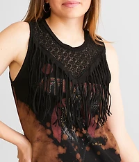 Blood Moon Fringe Tank Top