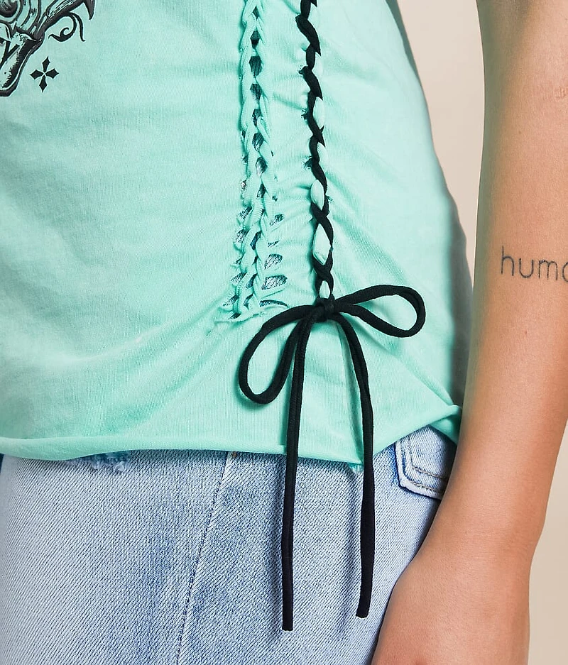 Solution Lace-Up T-Shirt