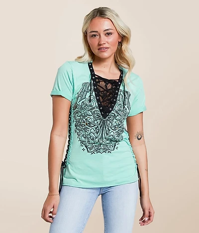 Solution Lace-Up T-Shirt