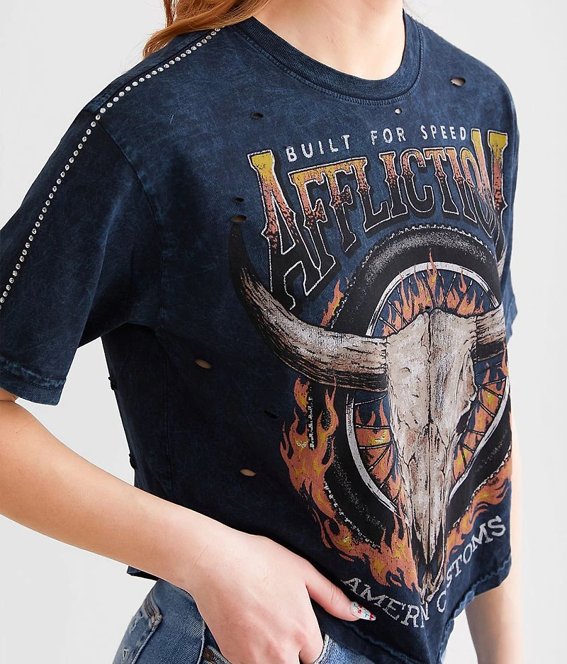American Customs Midwest Run Cropped T-Shirt