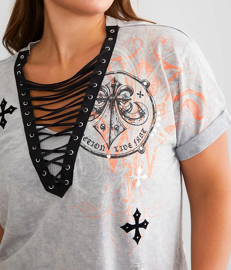 Full Stack Lace-Up T-Shirt