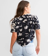 American Customs Heart Rock Cropped T-Shirt