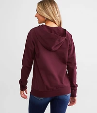Free Lace-Up Hooded Sweatshirt