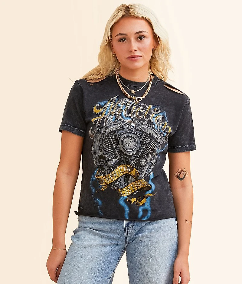 American Customs Motor Flame T-Shirt
